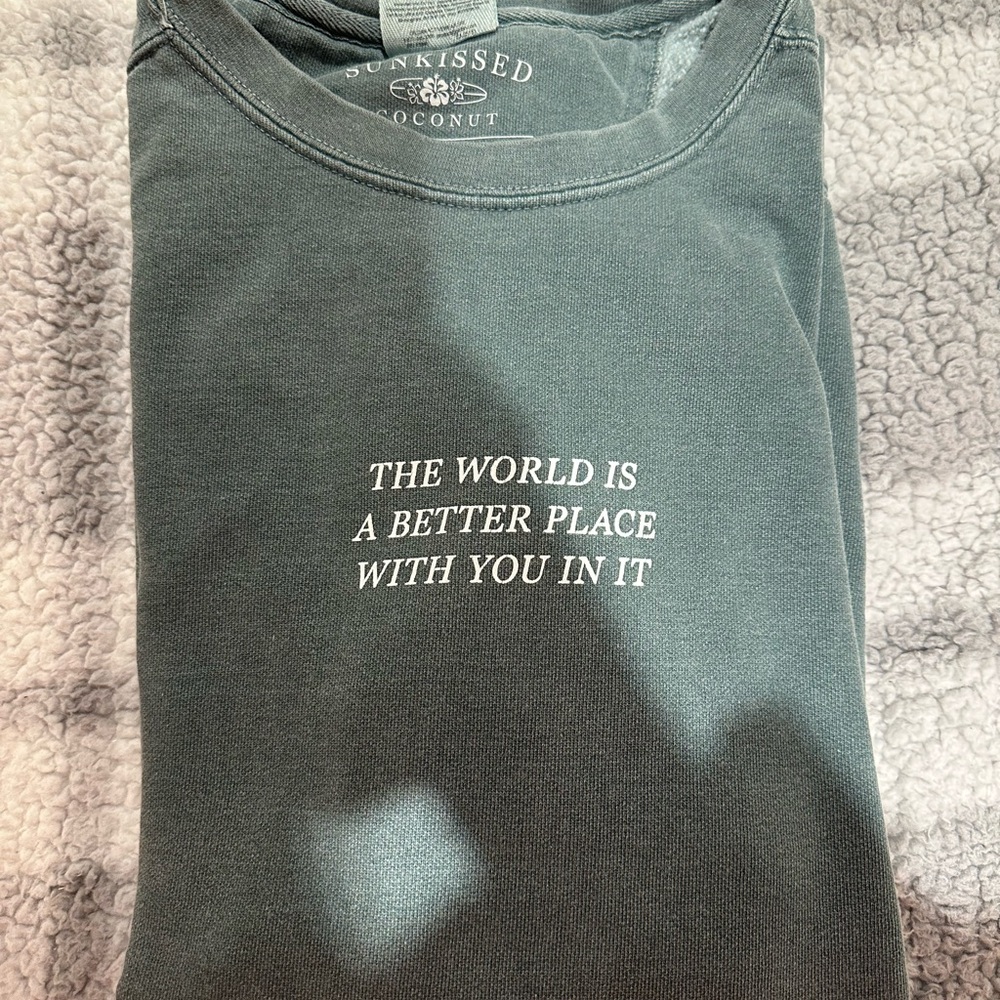 Comfort Colors Teal Sweatshirt